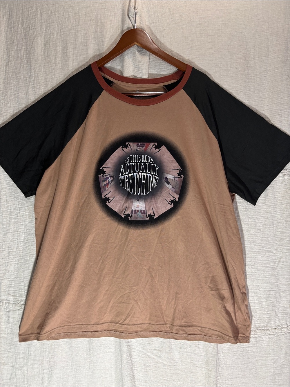 Disney Parks Haunted Mansion Stretching Room Raglan Tee XXL EUC Cotton Blend